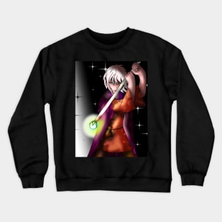 elf wizard for dnd and anime fans Crewneck Sweatshirt